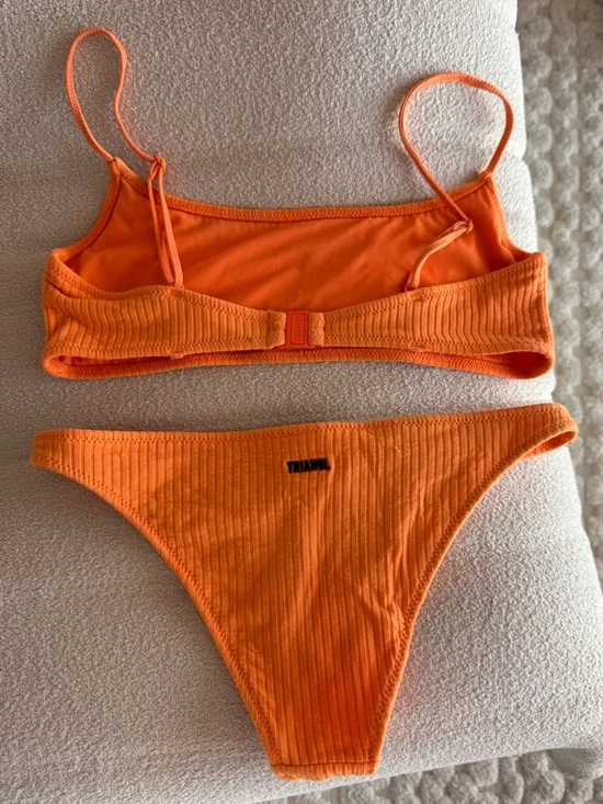 Orange triangl bikini - Picture 2 of 5